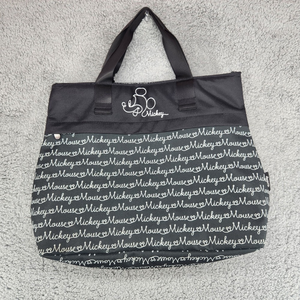 Disney Mickey Mouse Insulated Cooler Tote Bag Black